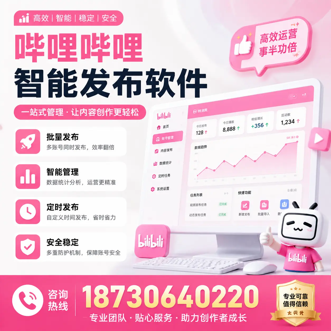 如何评估哔哩哔哩智能发布软件的ROI？佳木斯 企业必读
